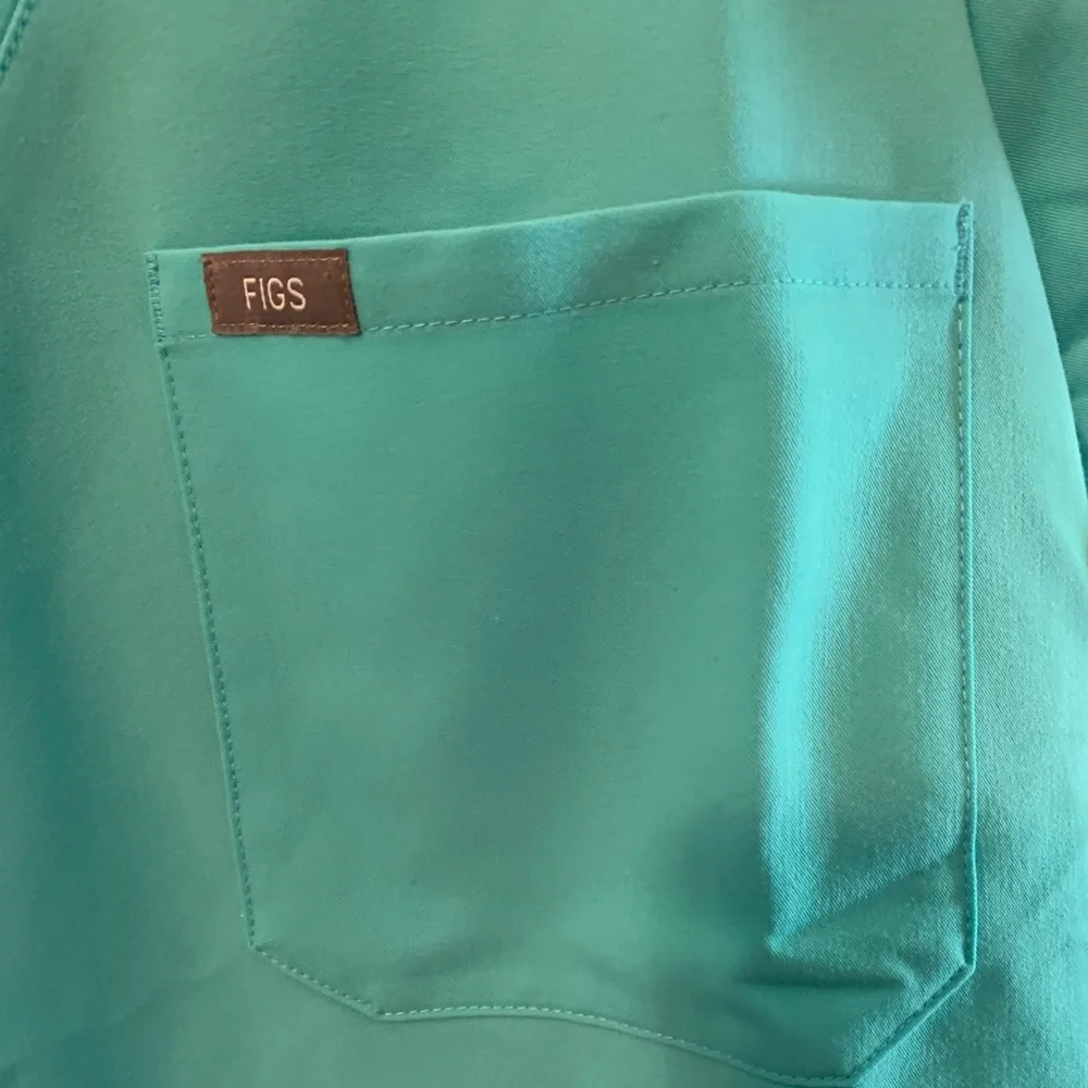 Figs Light Blue Women's Top - Picture 4 of 4